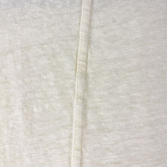 Whistles Top Womens Small Yellow Linen Short Sleeve Tee Casual Basic - Picture 10 of 10